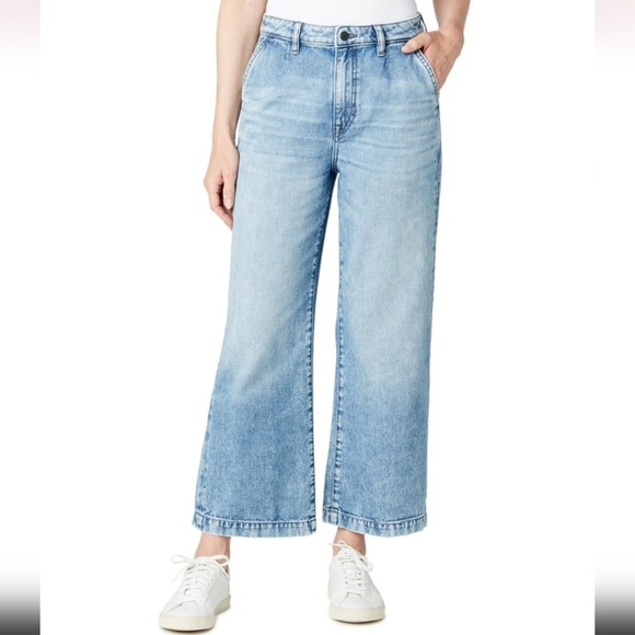 Buffalo Indigo Addisson High-Rise Wide-Leg Jeans - Picture 1 of 10